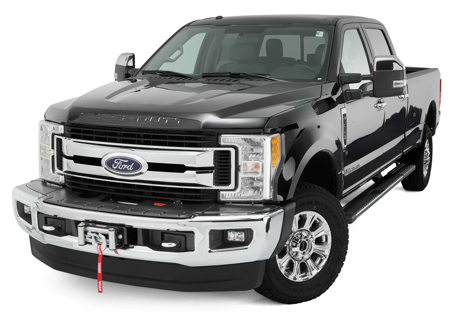 Warn 98336 - Winch Mounting Plates & Carriers, Black