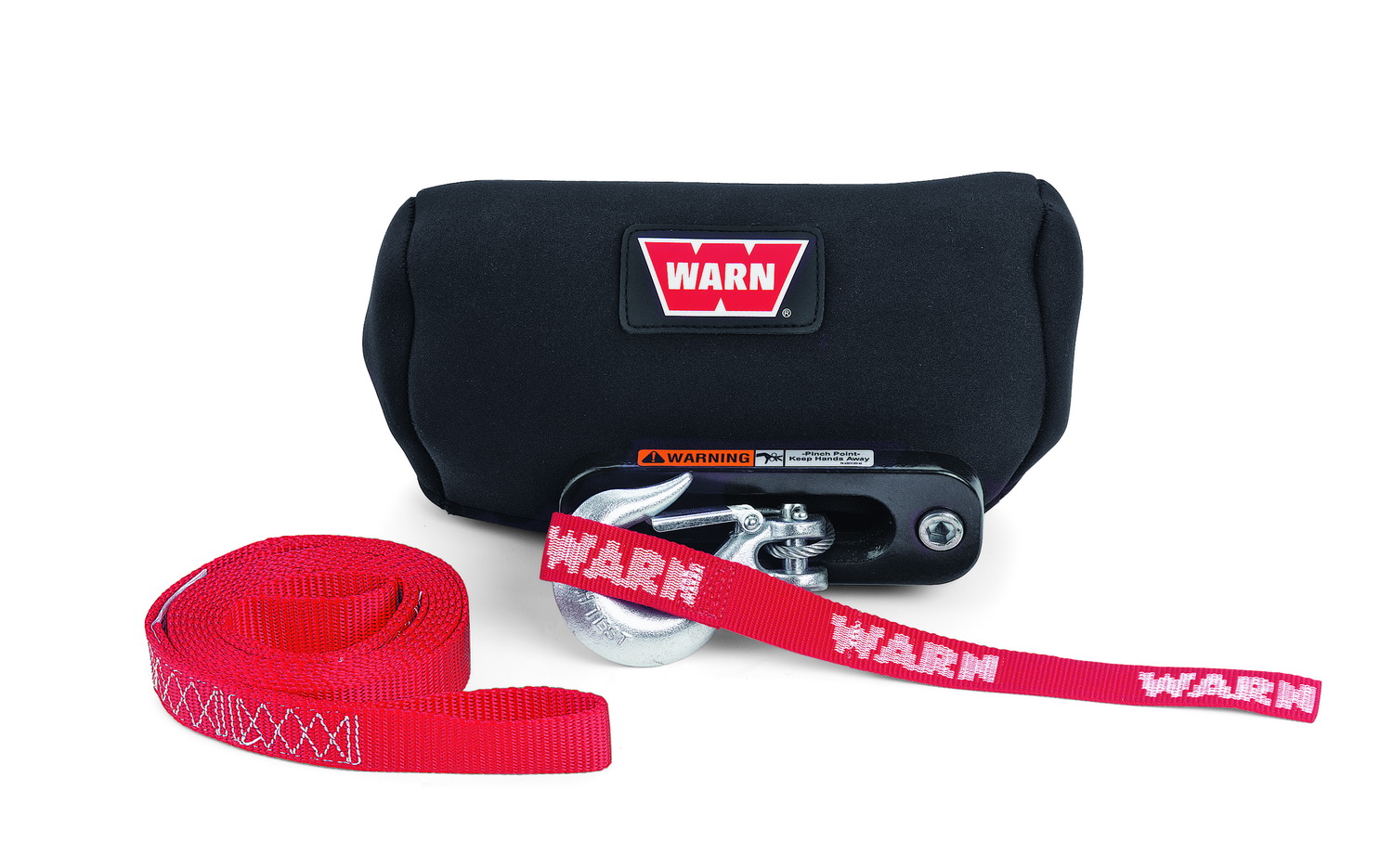Warn 13916 - Winch Replacement Parts, Black, Nylon-Backed Vinyl
