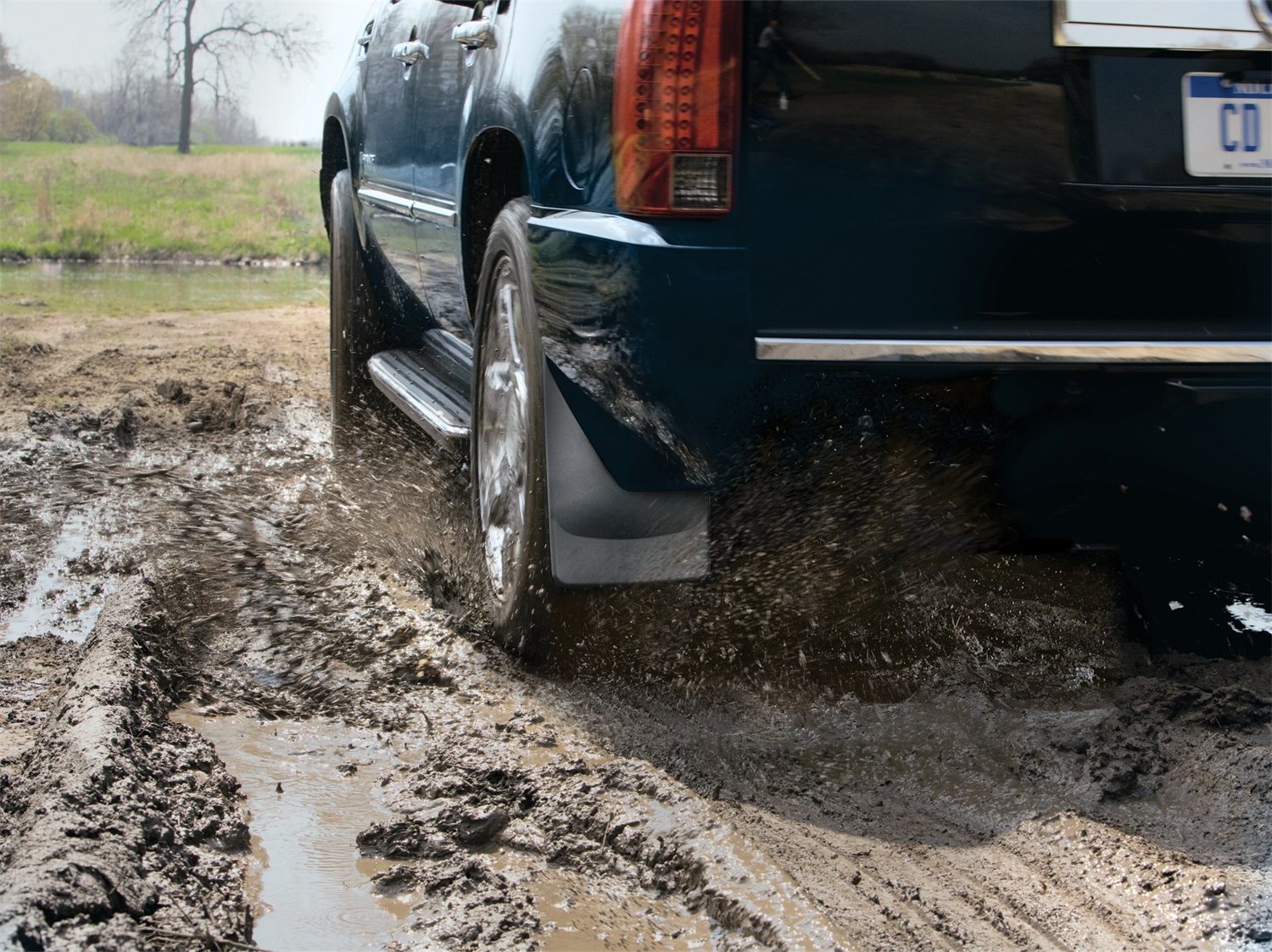 Weathertech 120029 - No-Drill MudFlaps, Black, Molded Rubber
