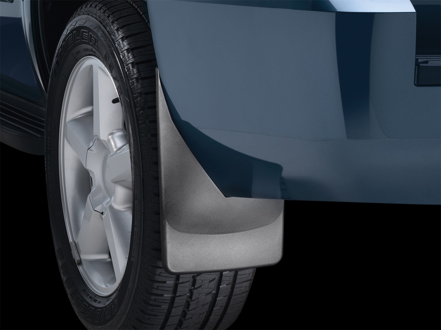 WeatherTech 120015 - No-Drill MudFlaps, 2-Piece Rear, Black