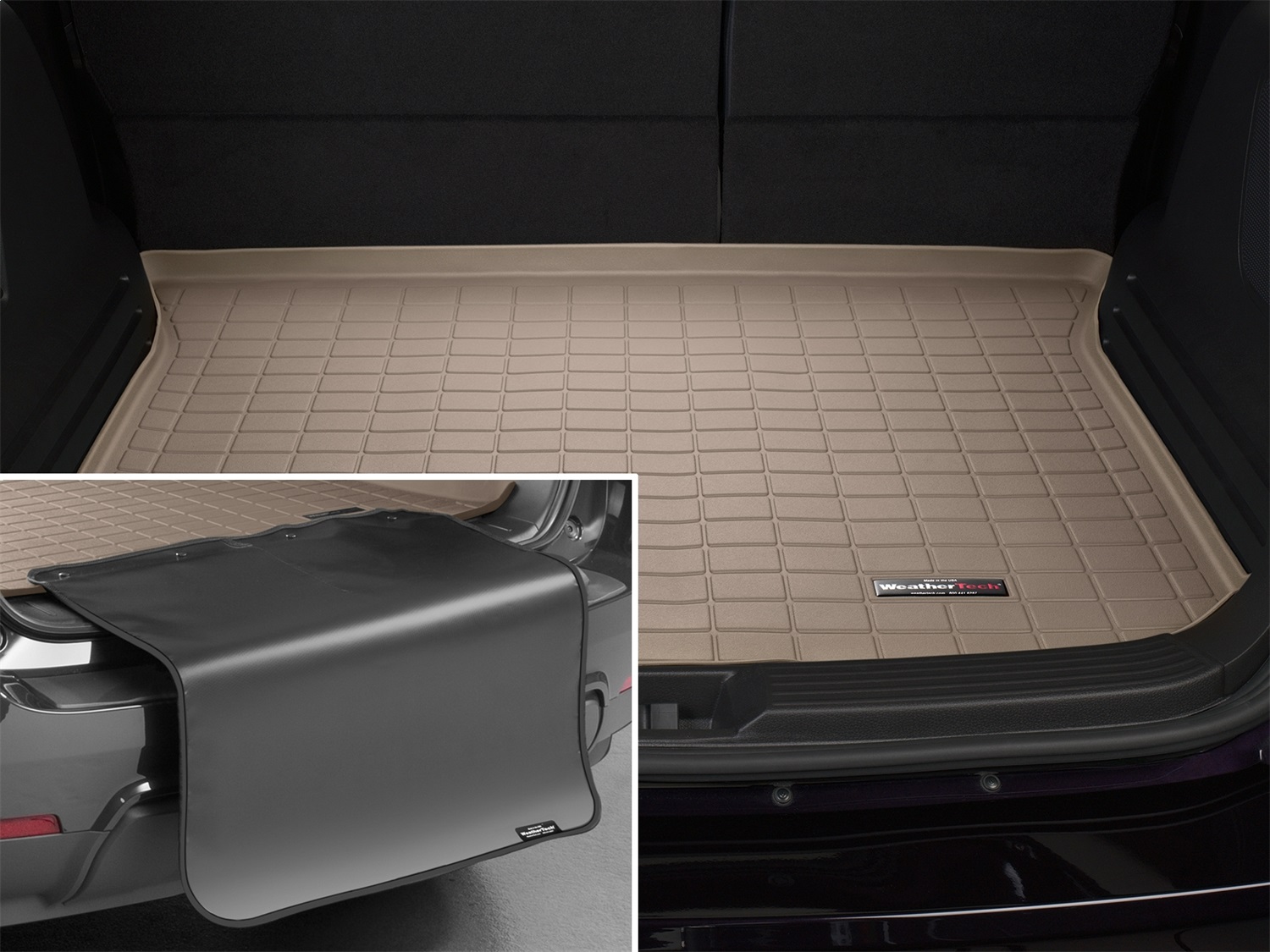 Weathertech 41325SK - Cargo Liner, Tan, Rubber