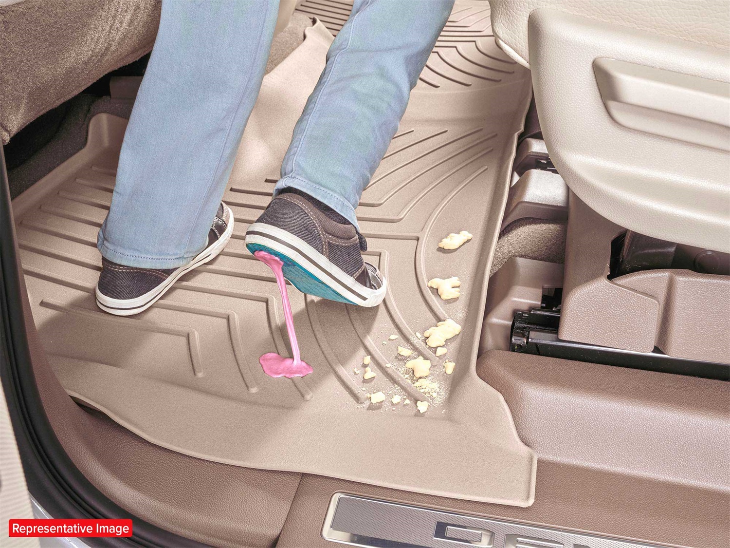 WeatherTech 4619662IM - FloorLiner HP, Gray, Molded